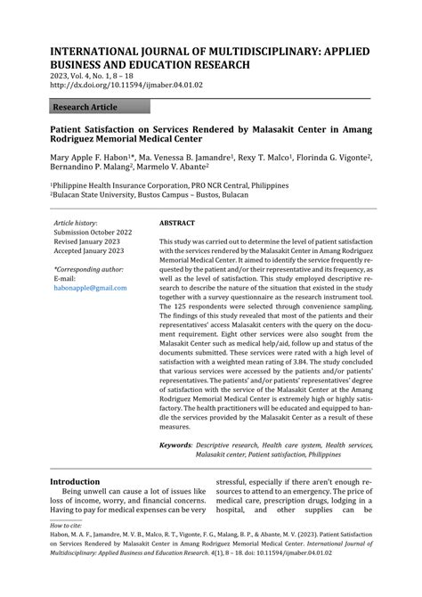malasakit center amang rodriguez|INTERNATIONAL JOURNAL OF MULTIDISCIPLINARY: .